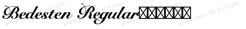 Bedesten Regular字体转换